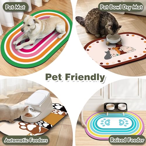 Pet Feeding Mat (20''x12'' / Dark Green)