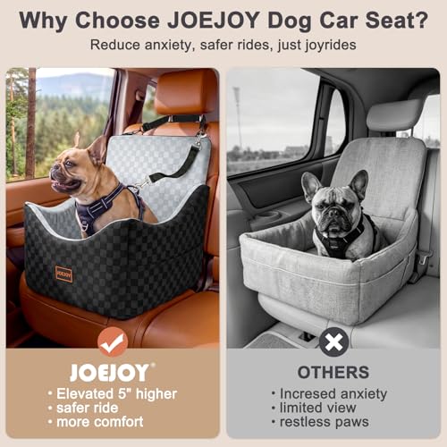 Elevated Dog Car Seat for Small (Medium / Grey)