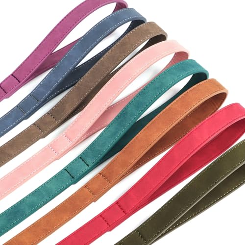 PU Leather Dog Leash for Small Dogs (Pink / 3/4''x 4FT)