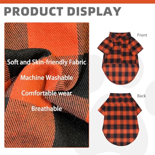 Fall Dog Shirt (Large / Orange)