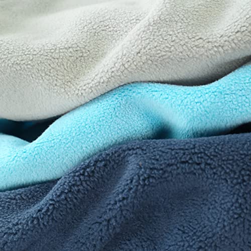 3 Pack Classic Fleece Dog Sweater (X-Large / Blue-Grey-Navy)