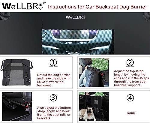 Dog Car Backseat Barrier (Black)