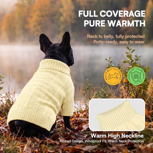 Dog Sweaters for Medium Dogs Girl Boy (Medium / Light Apricot)