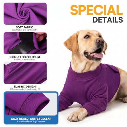 Recovery Sleeve for Dogs Front Leg (X-Small / Purple)