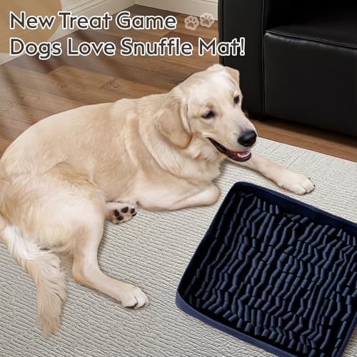 Snuffle Mat for Dogs (Navy / 14" X 12"-Portable)