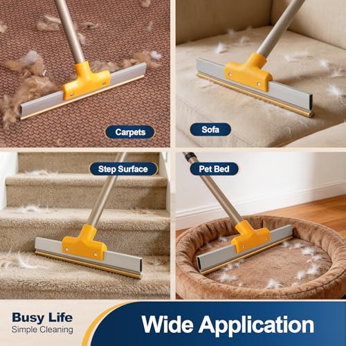 Carpet Rake for Pet Hair Removal Dog&Cat Hair Remover Scraper Rake