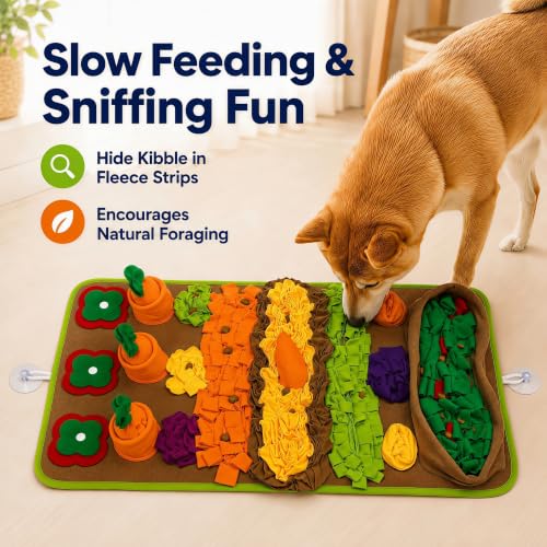 Snuffle Mat for Dogs (Green-Yellow)