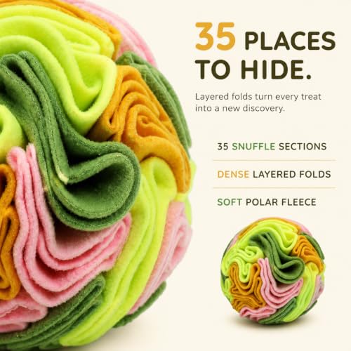 Vibrant Snuffle Ball for Dogs (Multi-colored / Medium)