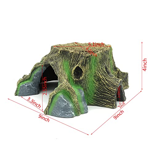 Resin Large Turtle Tank Accessories Reptile Hideouts Cave