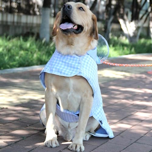 Dog Raincoat Reversible (Light Blue / X-Small(4-9lb))