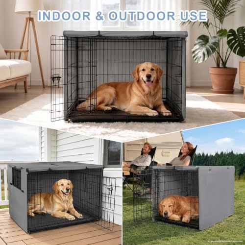 Dog Crate Cover (Grey / 36.0"L x 23.0"W x 25.0"H)