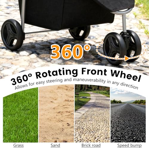 3 Wheel Pet Stroller (Black)