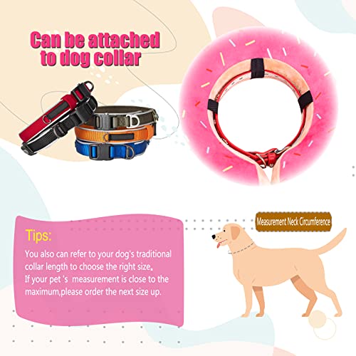 Inflatable Dog Cone Collar with Enhanced Anti (X-Large / Donut Pink)