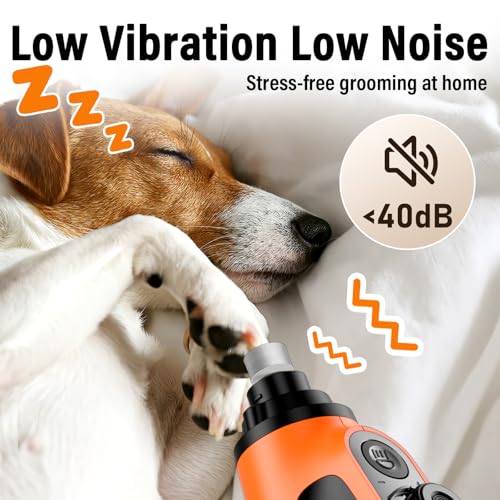 Smart 6 Speed Dog Nail Grinder (Orange)