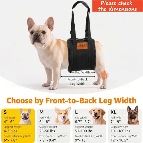 Adjustable Dog Lifting Harness (Grey / Small)