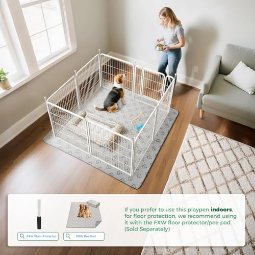 Rollick Dog Playpen (White / 32"H)