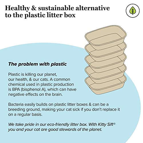 Disposable Cat Litter Box Large (Litter Box Only / Large (6-Piece Set))