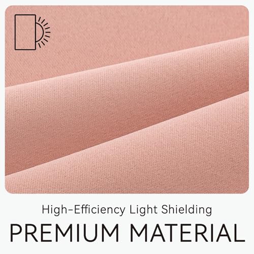 Self Adhesive Curtains for Windows (Pink / 59"W x 71"L (Pack of 1))