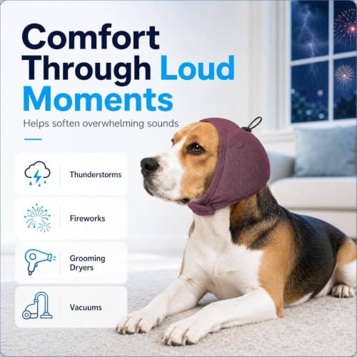 Quiet Dog Ear Muffs (Charcoal / Small(Head Circle:10"-15"))