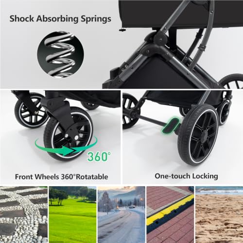 Pet Stroller for Small (Black)