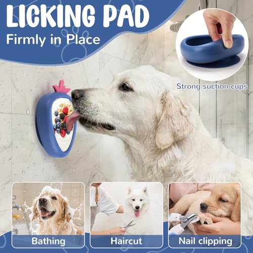 Freeze Dog Lick Bowl (L / B- Dark blue)