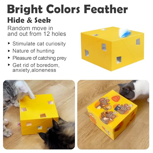 MigiBox Cat Toy with PopSkin (Yellow Plus / X Large)