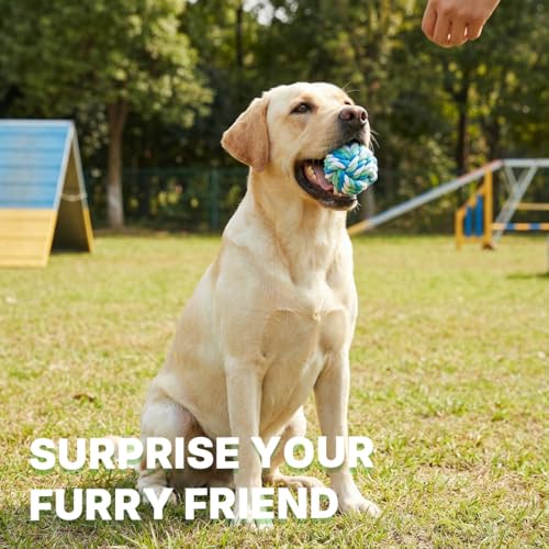 Dog Ball Braided Dog Rope Ball (Pastel Rope Ball)