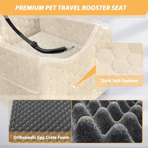 Dog Car Seat for Small (White / Medium)