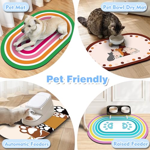 Cat Food Mat Small (20''x12'' / Blue Paw)
