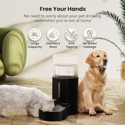 Gravity Dog Water Bowl Dispenser (Black / 8L)