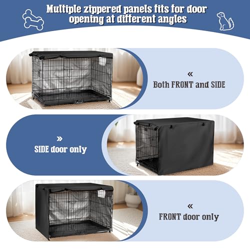 Replacement Dog Crate Cover (Black / 30 inch)