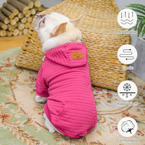 Dog Sweaters for Extra Large Dogs Girl Boy (Rose Pink / 3XL (Back: 30",Chest: 37", Neck: 27"))