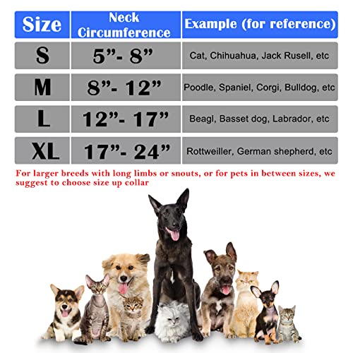 Inflatable Dog Cone Collar for After Surgery (Watermelon / X-Large (Neck: 18"-24"))