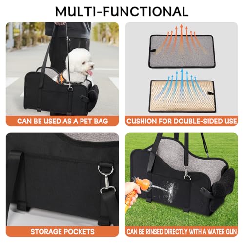 Center Console Dog Car Seat for Small Dogs