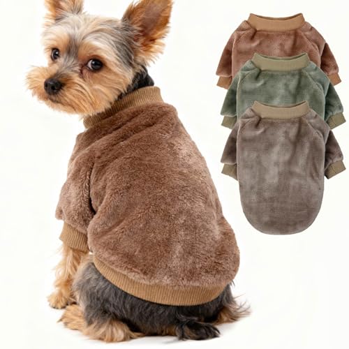Dog Sweater 3 (Brown,Khaki,Olive / XX-Small)