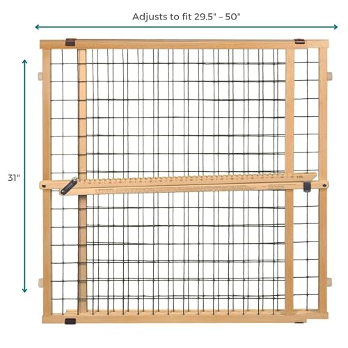 Wire Mesh Dog Gate (29.5"-50" Wide, 31" Tall)