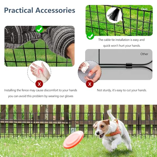 25 Pack Animal Barrier Fences (25 Panels, 17in (H) X 27ft (L))