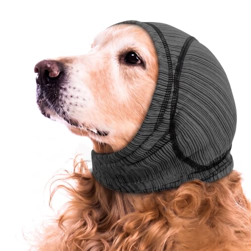Dog Noise Cancelling Ear Muffs for Anxiety Relief (Grey / X-Large(Head: 19.7"–23.6"/50-60cm))