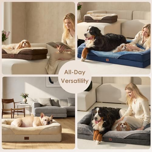 Orthopedic Dog Bed for Medium Dog (Green / 35x22x6.5)