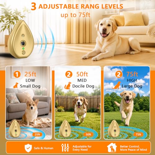 Ultrasonic Anti Barking Device for Dogs (Gold Anti Barking Device)