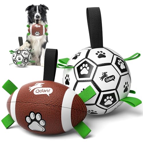 Dog Soccer Ball Football Set (Soccer Football Set / 2 Pack (6 & 8 Inch))