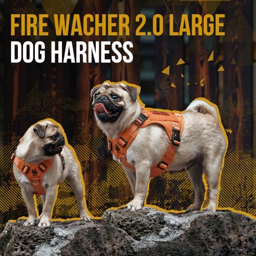 Tactical Dog Harness Vest No (XX-Small / Orange)