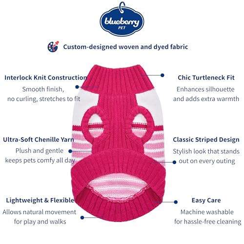Pinky Princess Designer Chenille Dog Sweater in Pinky Princess (16 inch / Pinky Princess)