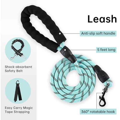 No Pull Dog Harness for Large Dogs (Turquoise / X-Large)