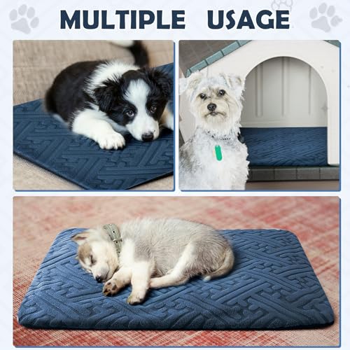 2 Pcs Winter Self Warming Cat Bed (Blue)