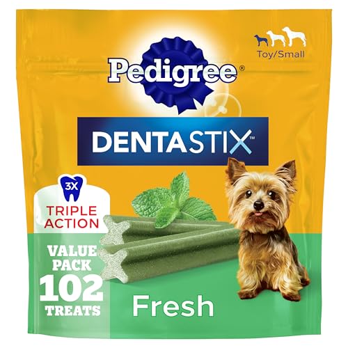 Dentastix Small & Toy Breed Dental Dog Treats (102 Count (Pack of 1))