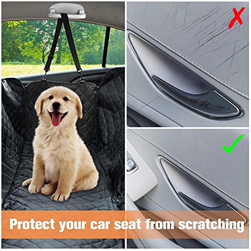 Dog Car Seat Cover for Back Seat (black)