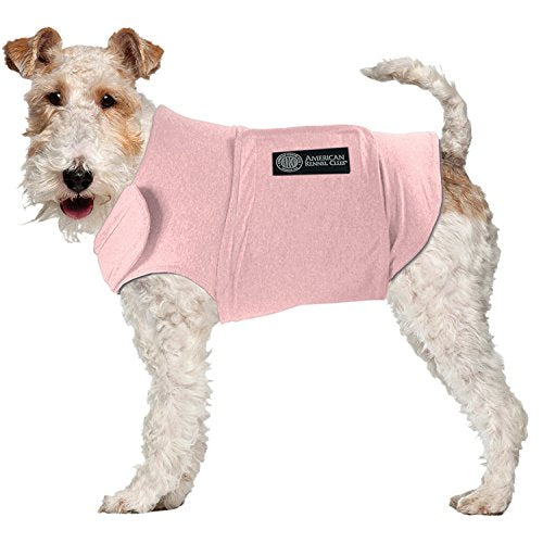 AKC American Kennel Club Anti Anxiety and Stress Relief Calming Coat for Dogs (Pink / Extra Small)