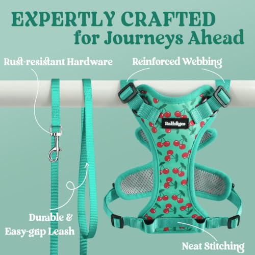 Cat Harness and Leash Set (S / Cherry Grove)