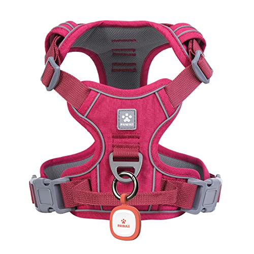Dog Harness for Large Dogs (L (Chest: 27"-32" ) / Wine Red)